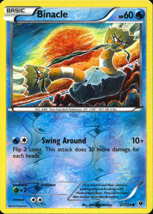 Binacle 22/124 Common Fates Collide Pokemon Reverse Holo Near Mint