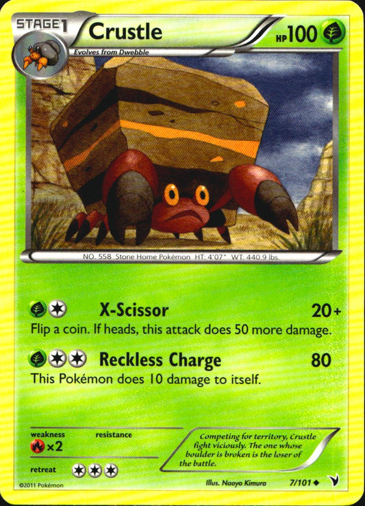 Crustle 7/101 Uncommon Noble Victories Pokemon Near Mint