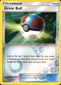 Great Ball 60/73 Uncommon Shining Legends Pokemon Reverse Holo Near Mint