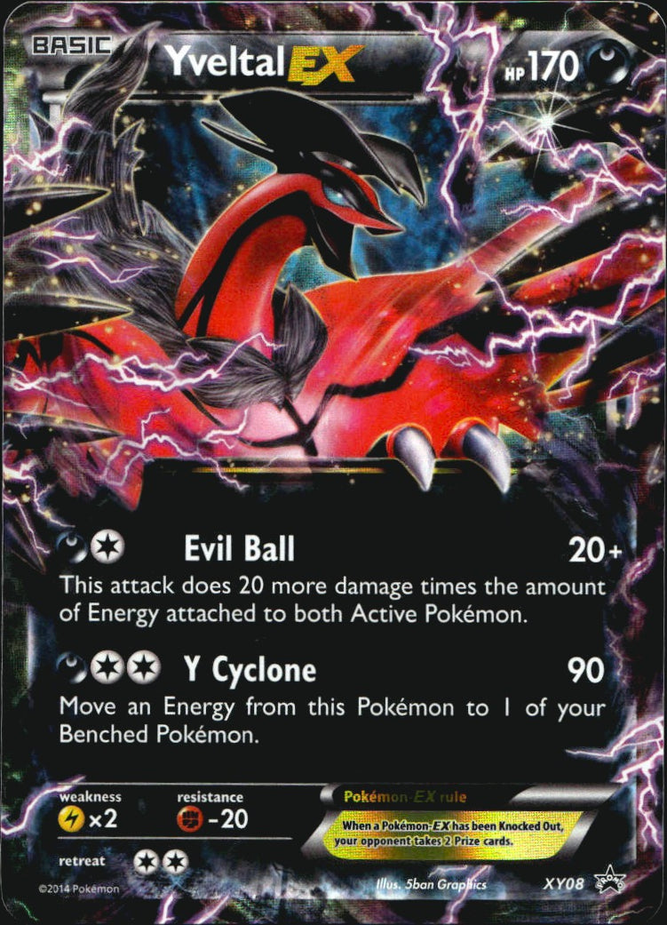 Yveltal EX XY08 Promo XY Black Star Promos Pokemon Near Mint