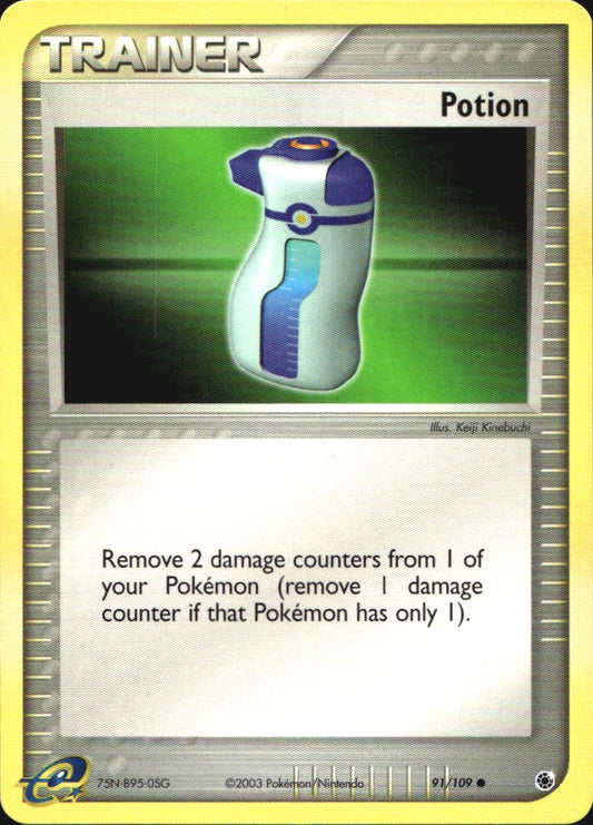 Potion 91/109 Common Ruby & Sapphire Pokemon Near Mint