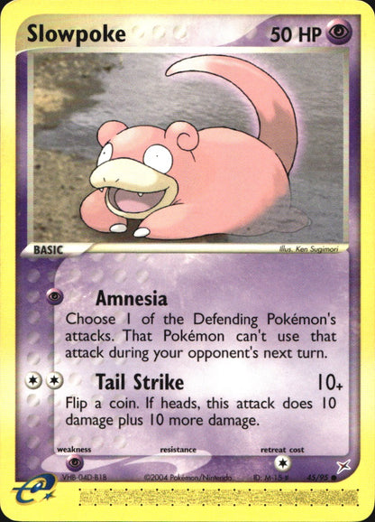 Slowpoke 45/95 Common Team Magma vs Team Aqua Pokemon Near Mint