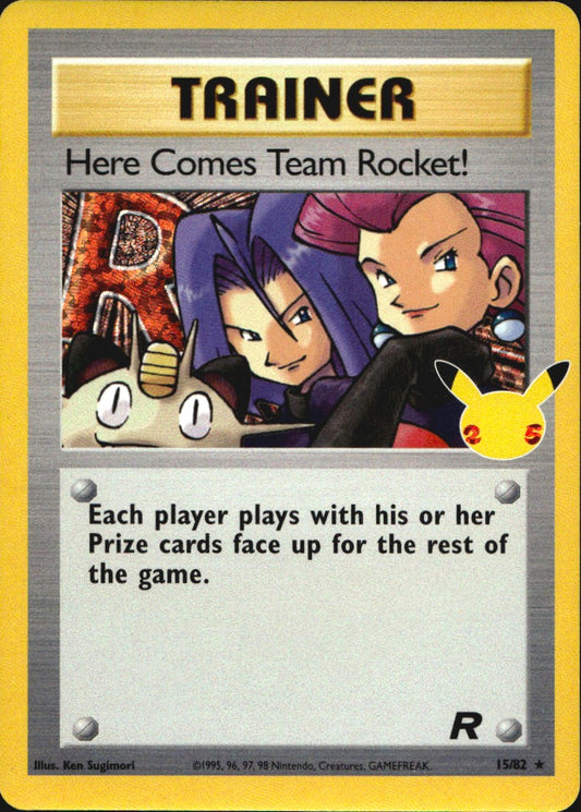 Here Comes Team Rocket! 15/82 Celebrations: Classic Collection Pokemon NM