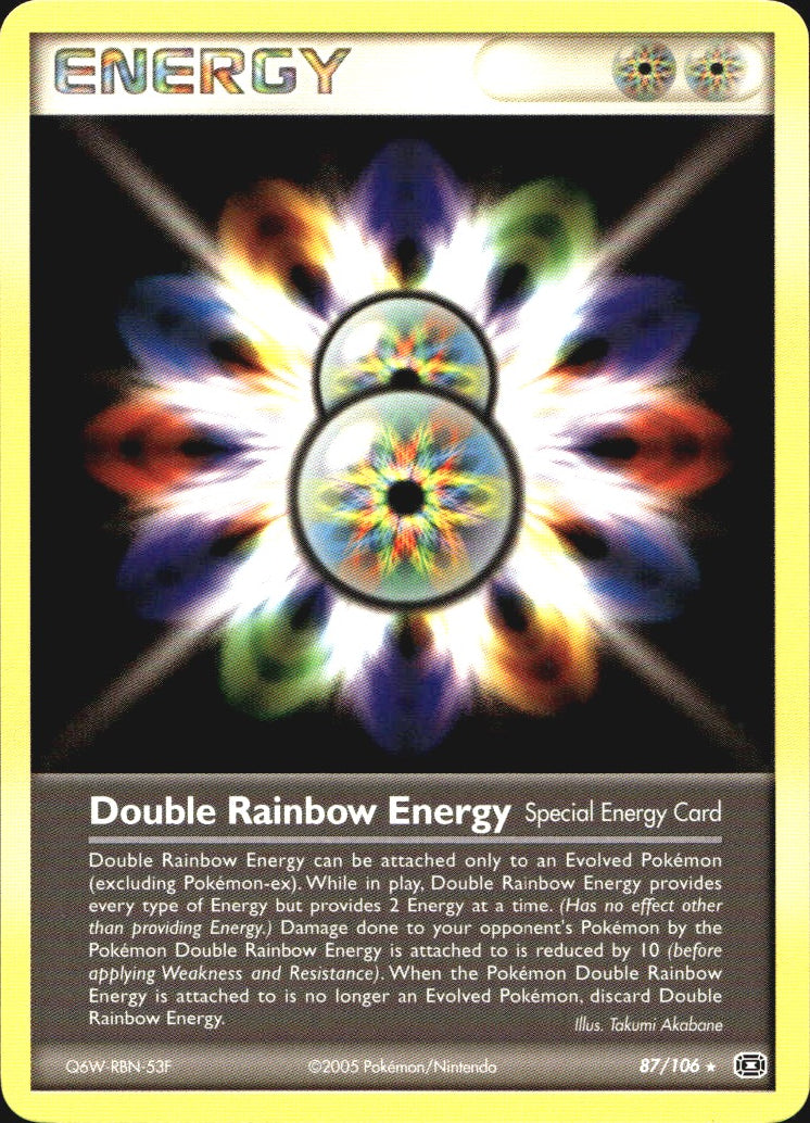 Double Rainbow Energy 87/106 Rare Emerald Pokemon Near Mint