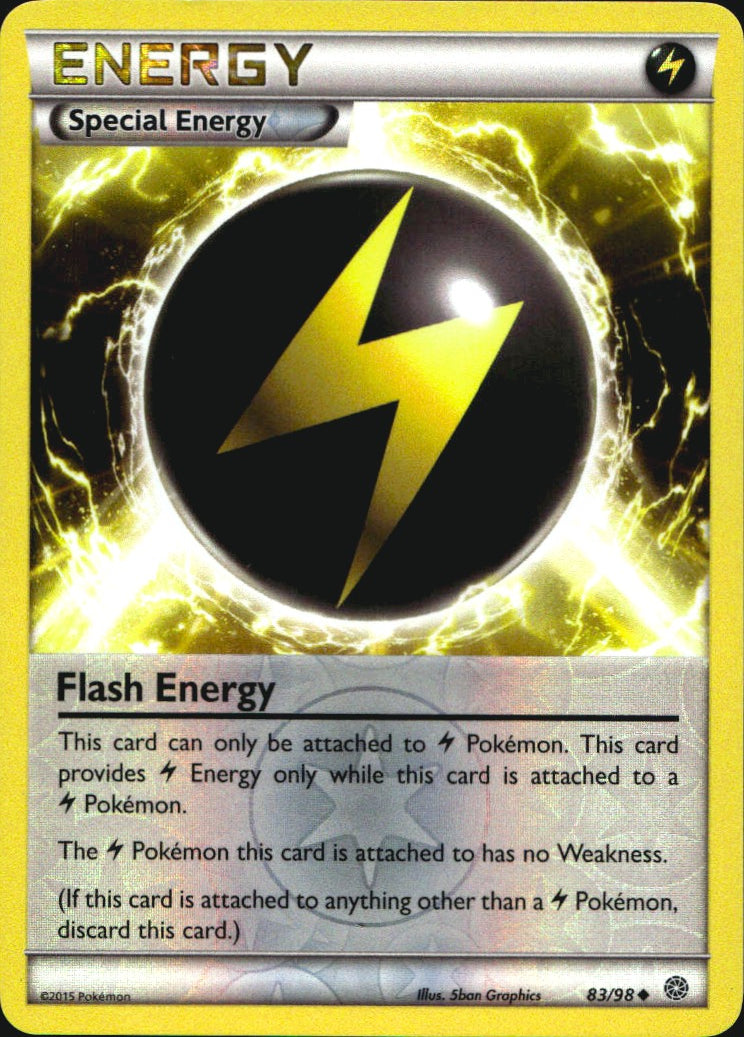 Flash Energy 83/98 Uncommon Ancient Origins Pokemon Reverse Holo Near Mint