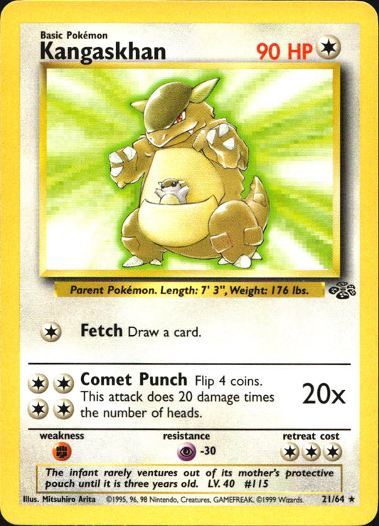 Kangaskhan 21/64 Rare Jungle Pokemon Near Mint