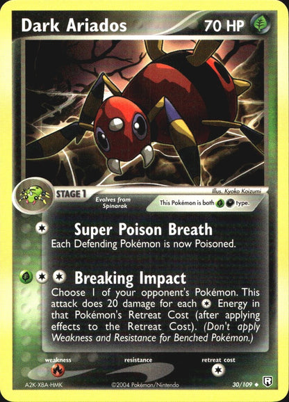 Dark Ariados 30/109 Uncommon Team Rocket Returns Pokemon Near Mint