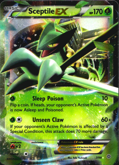 Sceptile EX 7/98 Holo Rare EX Ancient Origins Pokemon Near Mint