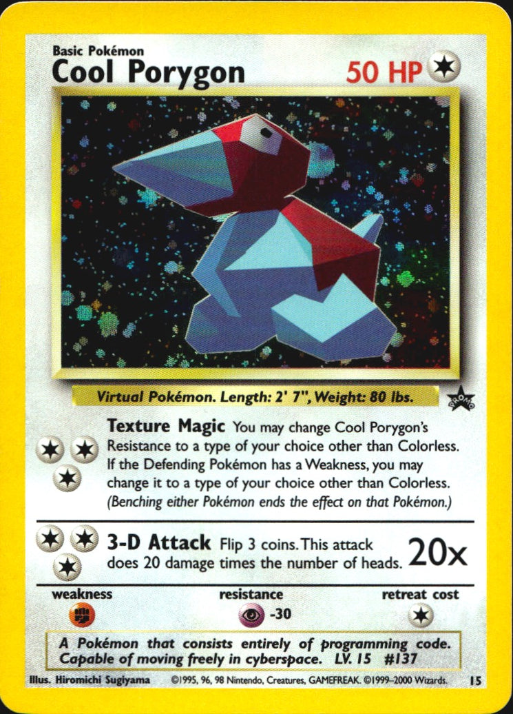 Cool Porygon 15 Promo Wizards Black Star Promos Pokemon Near Mint