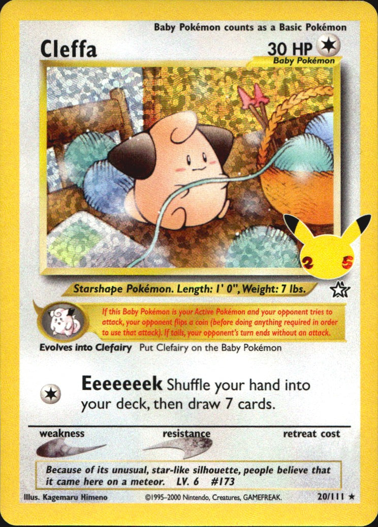 Cleffa 20/111 Classic Collection Celebrations: Classic Collection Pokemon NM