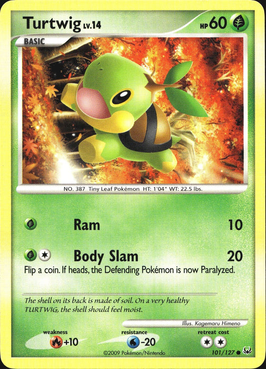 Turtwig 101/127 Common Platinum Pokemon Near Mint