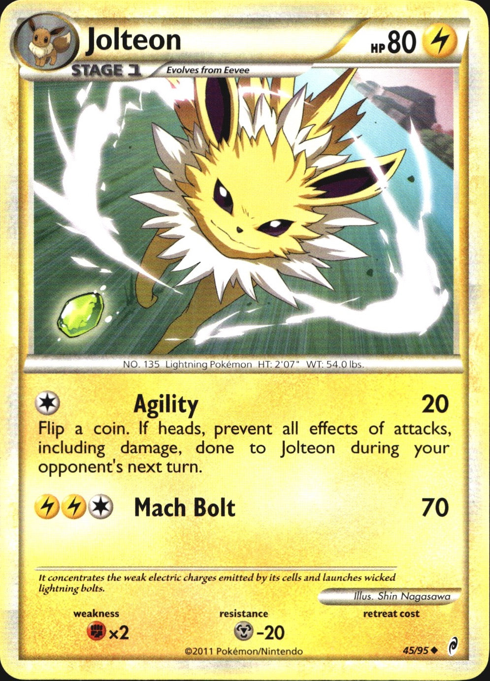 Jolteon 45/95 Uncommon Call of Legends Pokemon Near Mint