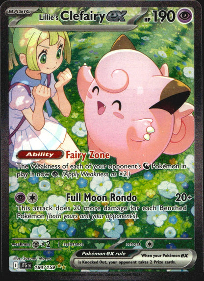 Lillie's Clefairy ex 184/159 Journey Together Pokemon NM