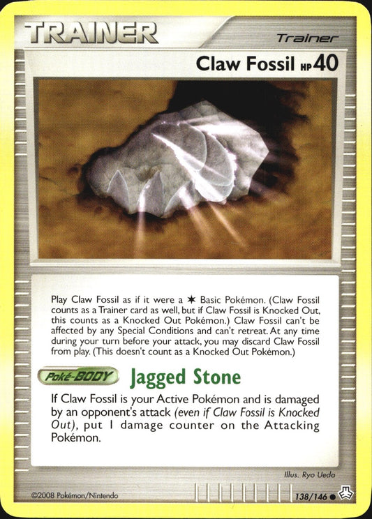 Claw Fossil 138/146 Common Legends Awakened Pokemon Near Mint