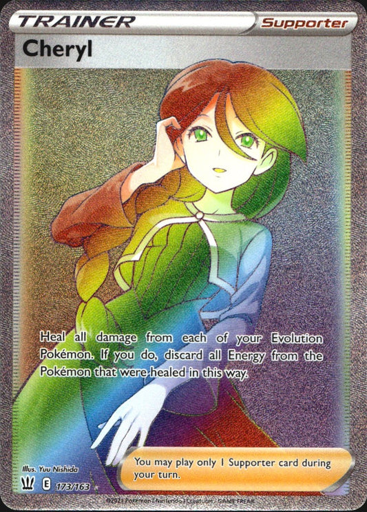 Cheryl 173/163 Rainbow Rare Battle Styles Near Mint