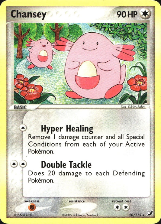 Chansey 20/115 Rare Unseen Forces Pokemon Near Mint