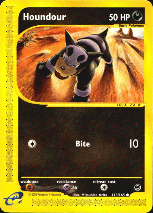 Houndour 113/165 Common Expedition Base Set Pokemon Near Mint