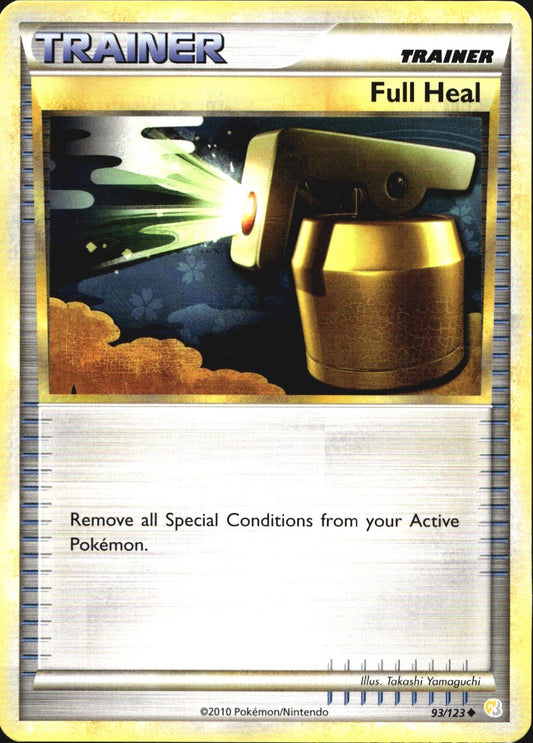 Full Heal 93/123 Uncommon HeartGold & SoulSilver Pokemon Near Mint