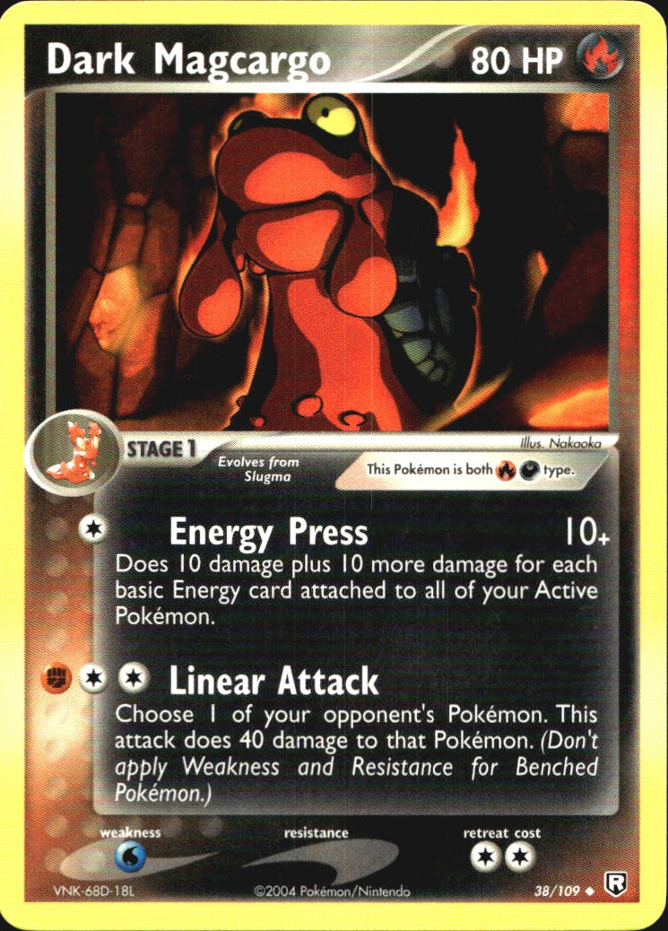 Dark Magcargo 38/109 Uncommon Team Rocket Returns Pokemon Near Mint
