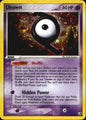 Unown Z/115 Rare Unseen Forces Pokemon Lightly Played