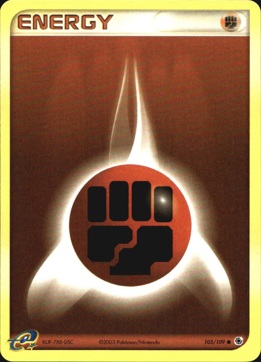 Fighting Energy 105/109 Common Ruby & Sapphire Pokemon Near Mint