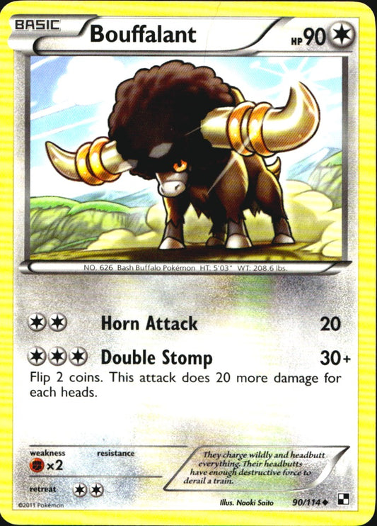 Bouffalant 90/114 Uncommon Black & White Pokemon Near Mint
