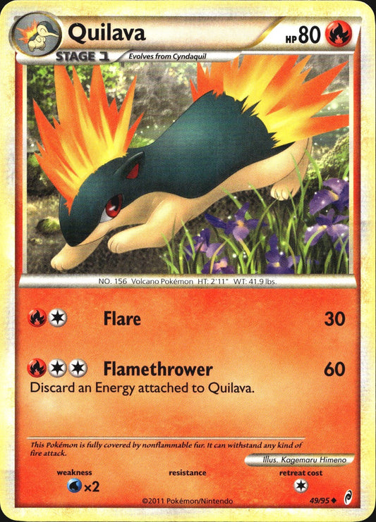 Quilava 49/95 Uncommon Call of Legends Pokemon Near Mint