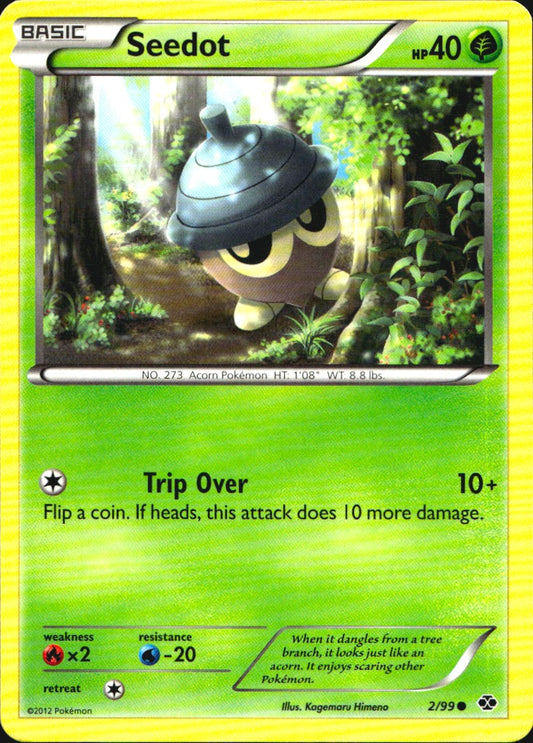 Seedot 2/99 Common Next Destinies Pokemon Near Mint