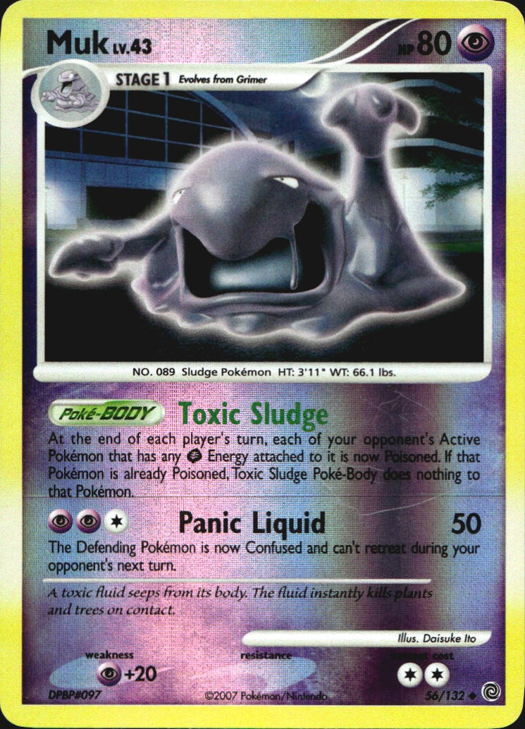 Muk 56/132 Uncommon Secret Wonders Pokemon Reverse Holo Near Mint