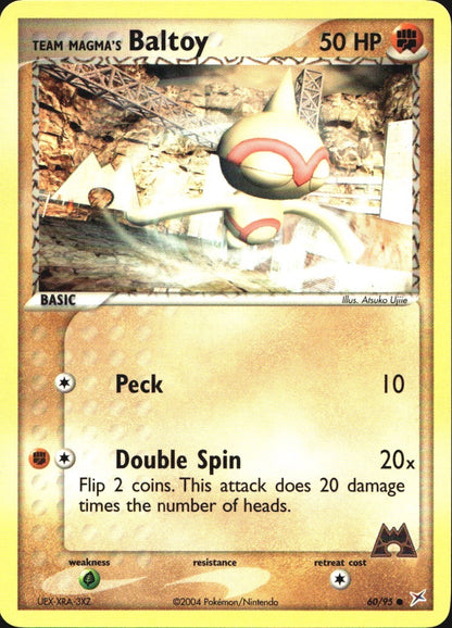 Team Magma's Baltoy 60/95 Common Team Magma vs Team Aqua Pokemon Near Mint