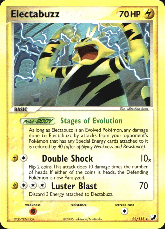 Electabuzz 22/115 Rare Unseen Forces Pokemon Near Mint