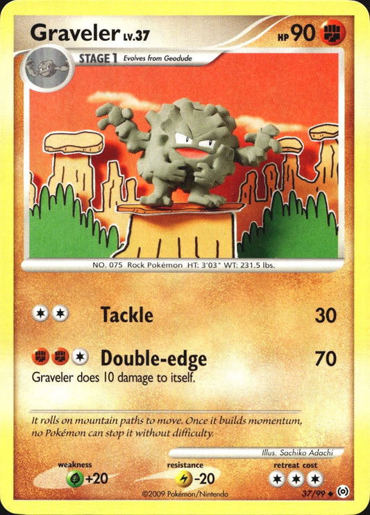 Graveler 37/99 Uncommon Arceus Pokemon Near Mint