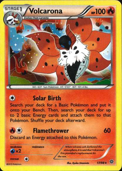 Volcarona 17/98 Holo Rare Ancient Origins Pokemon Near Mint
