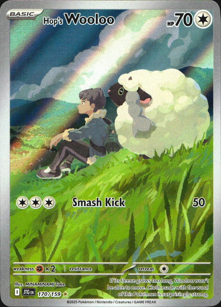 Hop's Wooloo 170/159 Illustration Rare Journey Together Pokemon Near Mint