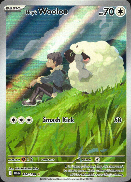 Hop's Wooloo 170/159 Illustration Rare Journey Together Pokemon Near Mint