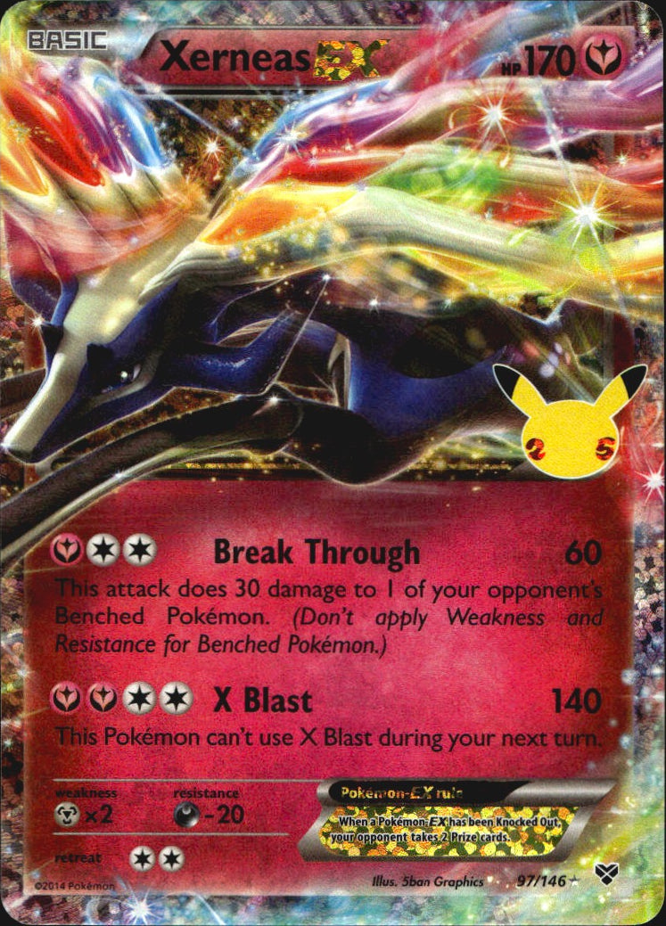 Xerneas EX 97/146 Classic Collection Celebrations: Classic Collection Pokemon NM