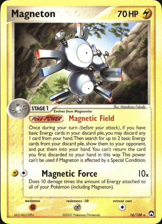 Magneton 16/108 Rare Power Keepers Pokemon Near Mint