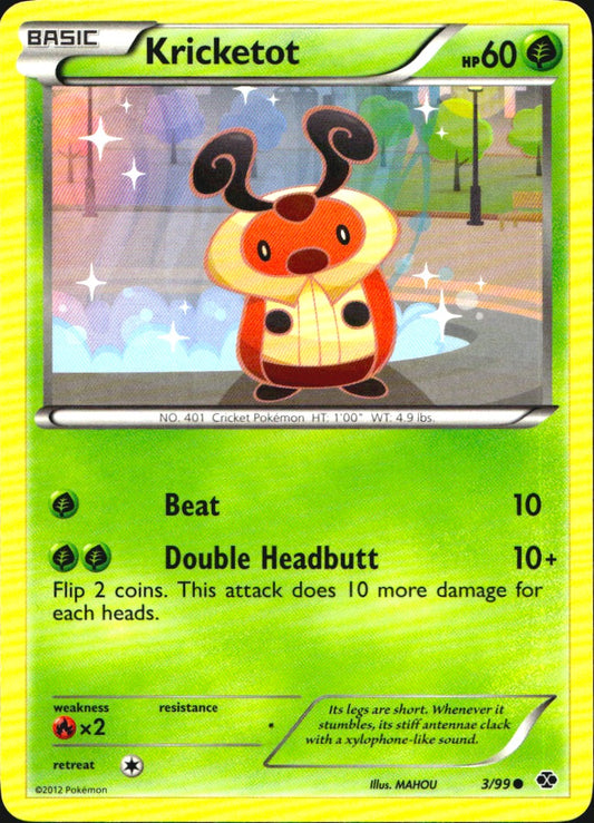 Kricketot 3/99 Common Next Destinies Pokemon Near Mint
