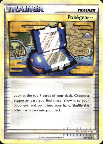 Pokegear 3.0 96/123 Uncommon HeartGold & SoulSilver Pokemon Near Mint