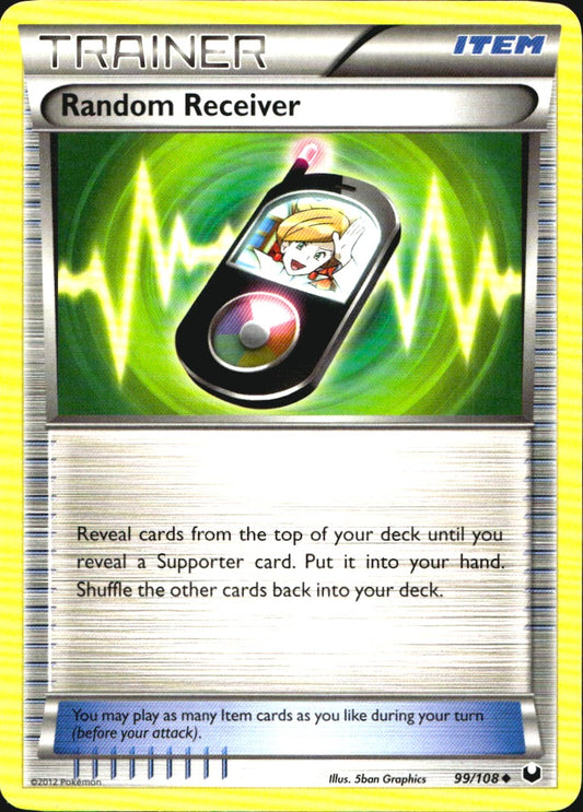 Random Receiver 99/108 Uncommon Dark Explorers Pokemon Near Mint