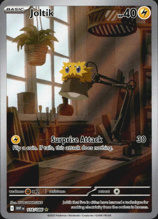 Joltik 116/086 Illustration Rare White Flare Pokemon Near Mint