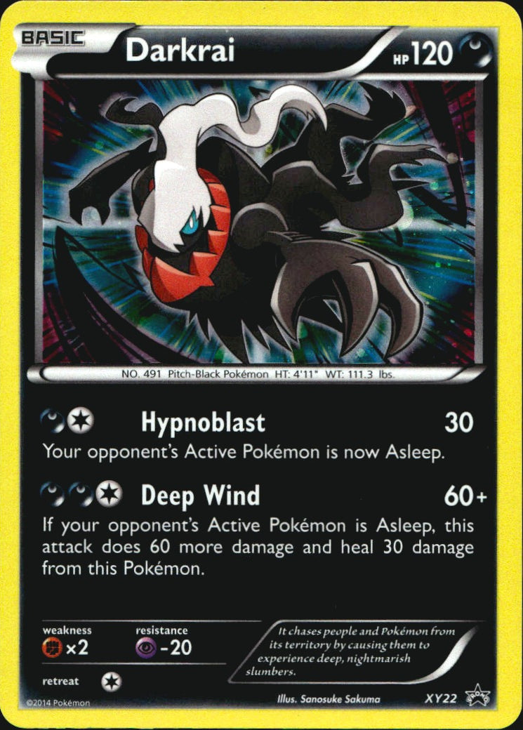 Darkrai XY22 Promo XY Black Star Promos Pokemon Near Mint