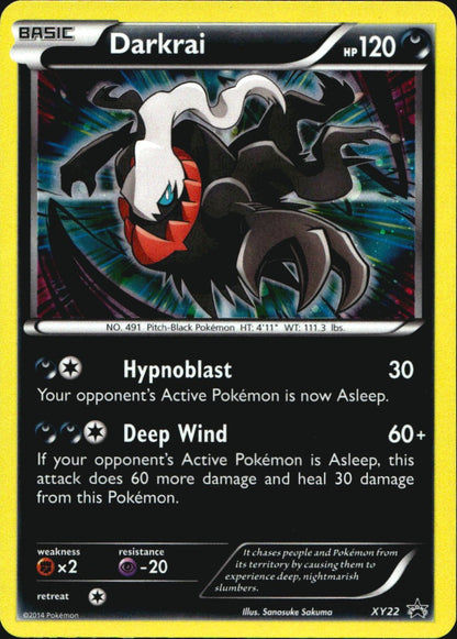 Darkrai XY22 Promo XY Black Star Promos Pokemon Near Mint