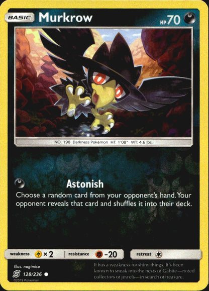 Murkrow 128/236 Common Unified Minds Pokemon Reverse Holo Near Mint