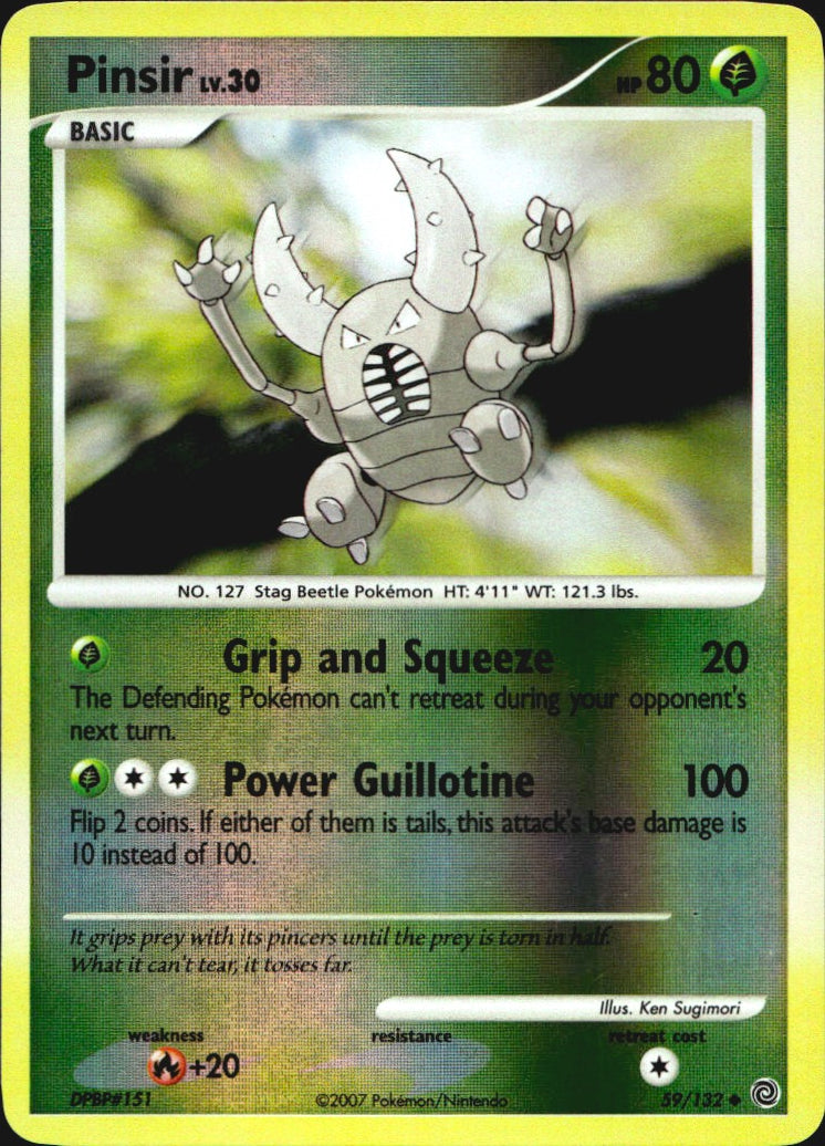 Pinsir 59/132 Uncommon Secret Wonders Pokemon Reverse Holo Near Mint