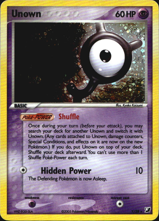 Unown Y/115 Rare Unseen Forces Pokemon Near Mint