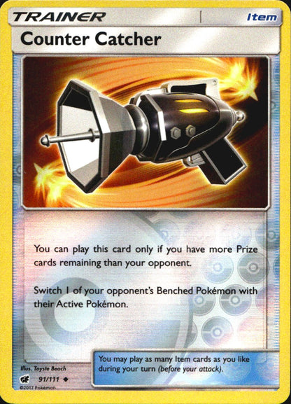 Counter Catcher 91/111 Uncommon Crimson Invasion Pokemon Reverse Holo Near Mint