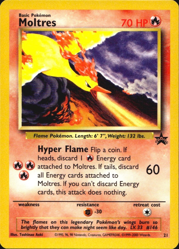 Moltres 21 Promo Wizards Black Star Promos Pokemon Near Mint
