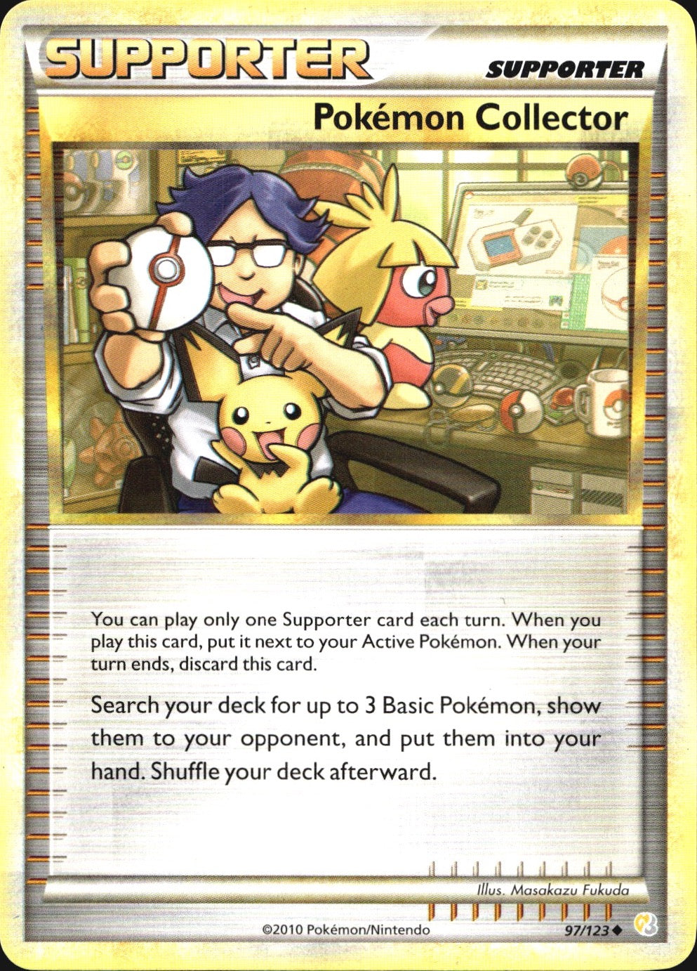 Pokemon Collector 97/123 Uncommon HeartGold & SoulSilver Pokemon Near Mint