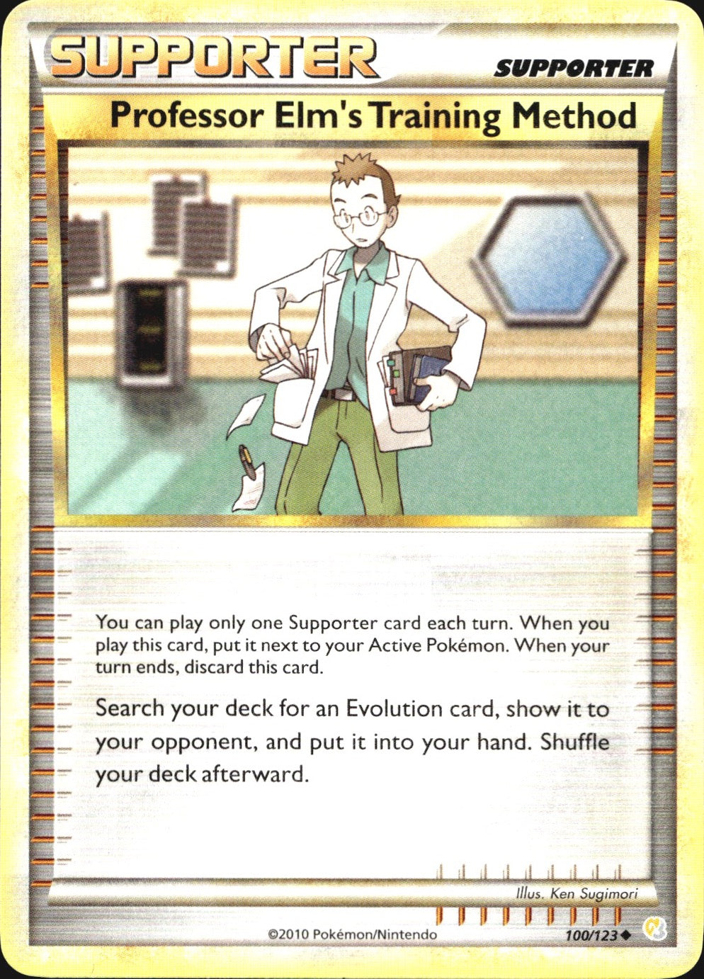 Professor Elm's Training Method 100/123 HeartGold & SoulSilver Pokemon NM